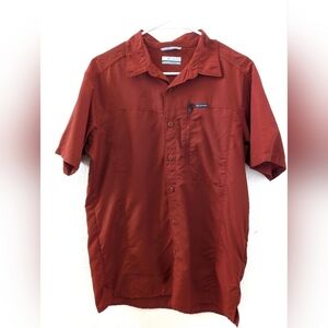 Columbia Krestrel Trail Button Front Short Small Nylon Orange 1857071